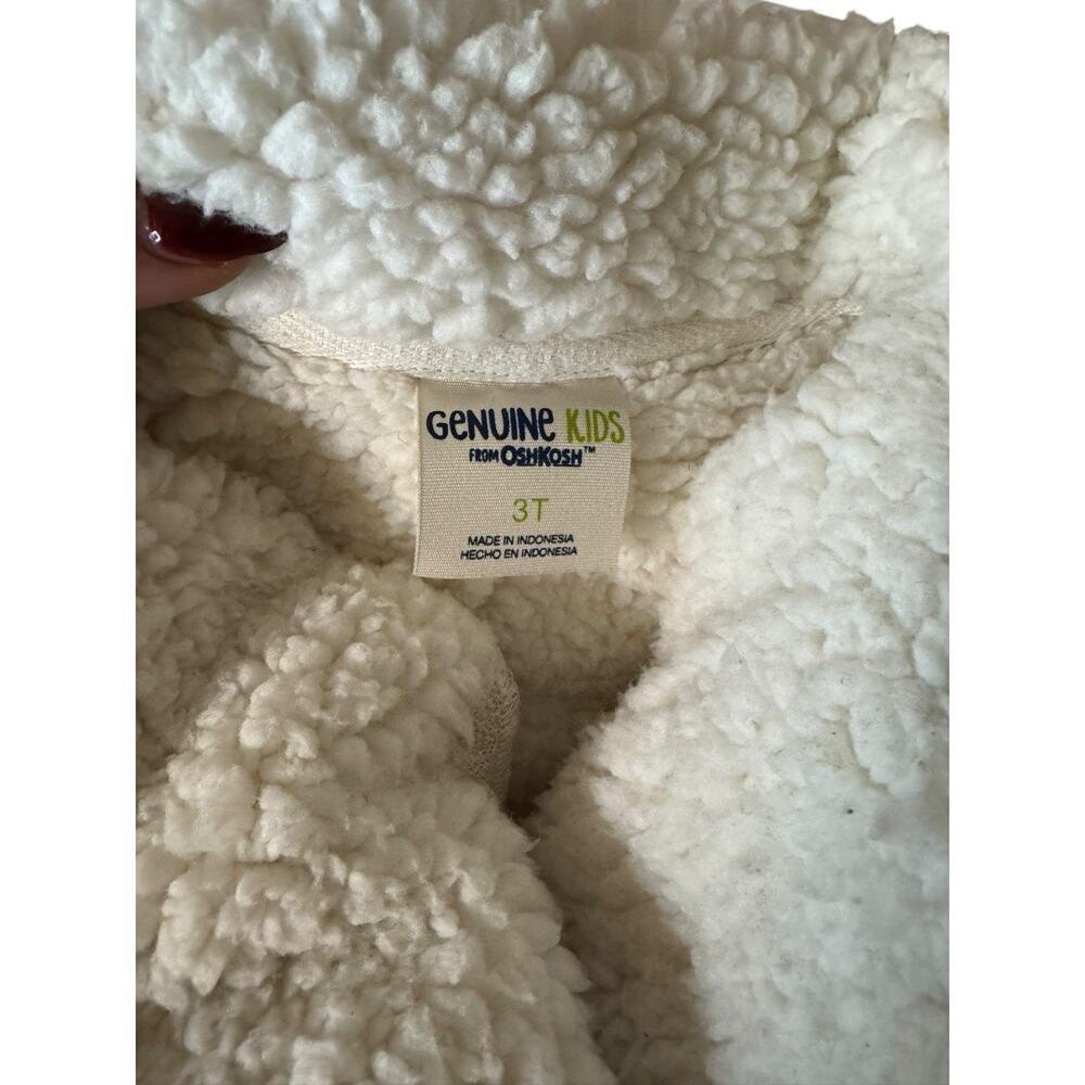 OshKosh Genuine Kids Toddler Coat Rose Gold Sherpa Lined 3T Boujie Luxe - Picture 5 of 10
